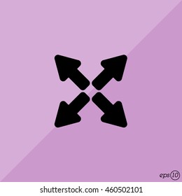 Web line icon. Arrows