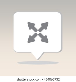 Web line icon. Arrows