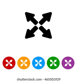 Web line icon. Arrows