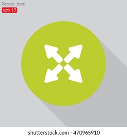 Web line icon. Arrows