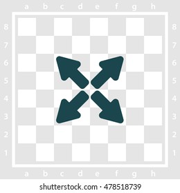 Web line icon. Arrows