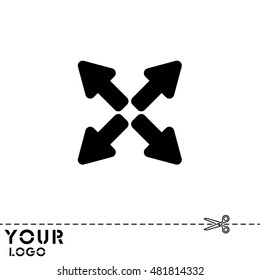 Web line icon. Arrows