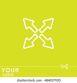 Web line icon. Arrows