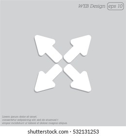 Web line icon. Arrows