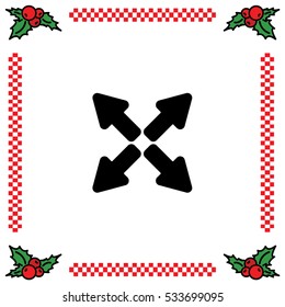 Web line icon. Arrows