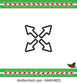 Web line icon. Arrows
