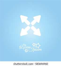 Web line icon. Arrows