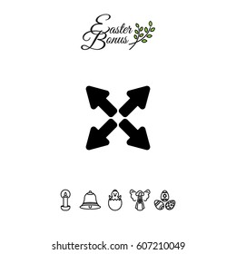 Web line icon. Arrows