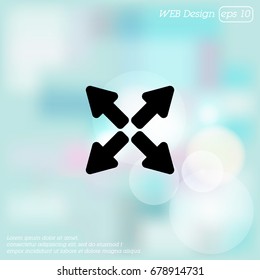 Web line icon. Arrows