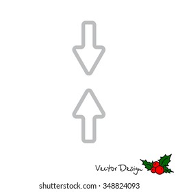 Web line icon. Arrows up and down