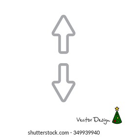 Web line icon. Arrows up and down