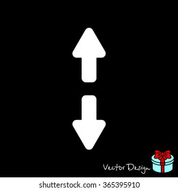 Web line icon. Arrows up and down