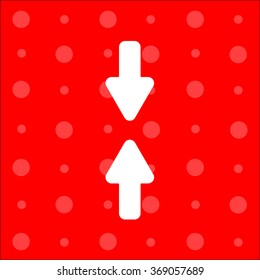 Web line icon. Arrows up and down