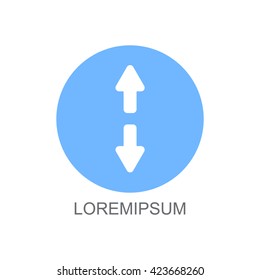 Web line icon. Arrows up and down