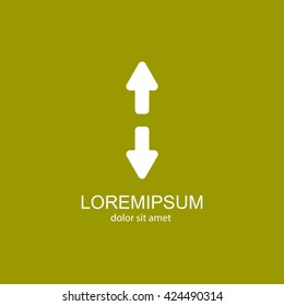 Web line icon. Arrows up and down