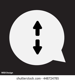 Web line icon. Arrows up and down