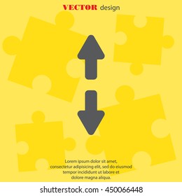 Web line icon. Arrows up and down