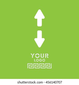 Web line icon. Arrows up and down