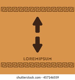 Web line icon. Arrows up and down