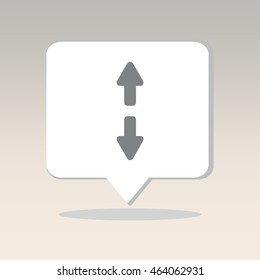 Web line icon. Arrows up and down