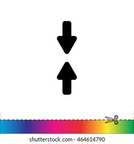Web line icon. Arrows up and down