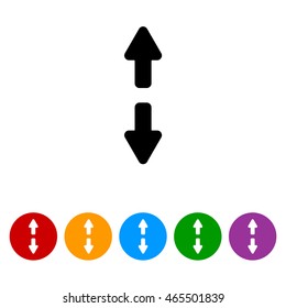 Web line icon. Arrows up and down