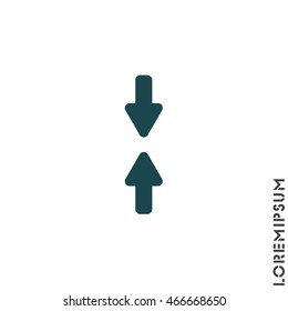 Web line icon. Arrows up and down