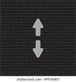 Web line icon. Arrows up and down
