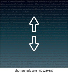 Web line icon. Arrows up and down