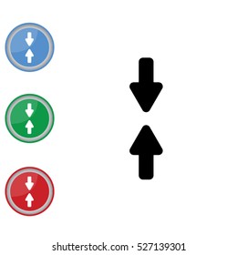 Web line icon. Arrows up and down