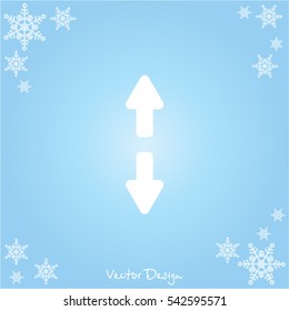 Web line icon. Arrows up and down