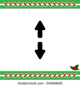 Web line icon. Arrows up and down
