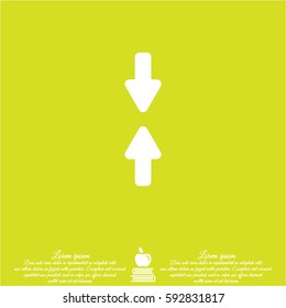 Web line icon. Arrows up and down