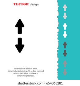 Web line icon. Arrows up and down