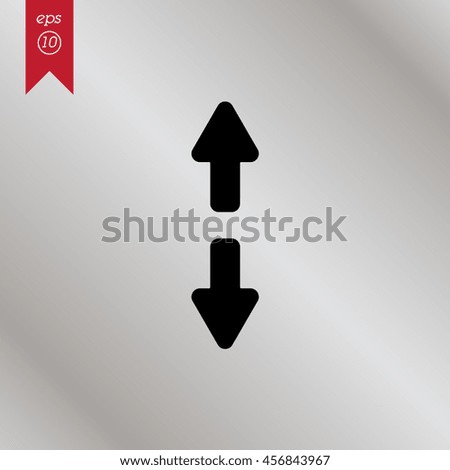 Web line icon. Arrows up and down