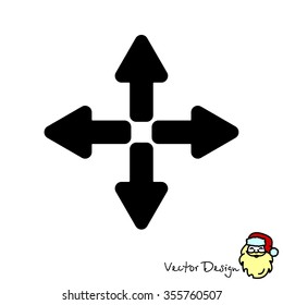 Web line icon. Arrows (left, right, up, down)