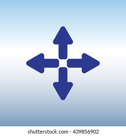 Web line icon. Arrows (left, right, up, down)