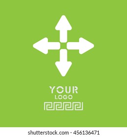Web line icon. Arrows (left, right, up, down)