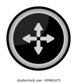 Web line icon. Arrows (left, right, up, down)