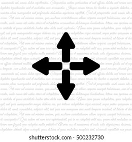 Web line icon. Arrows (left, right, up, down)