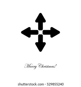 Web line icon. Arrows (left, right, up, down)