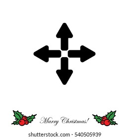 Web line icon. Arrows (left, right, up, down)