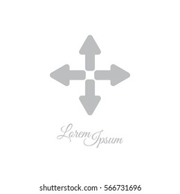 Web line icon. Arrows (left, right, up, down)