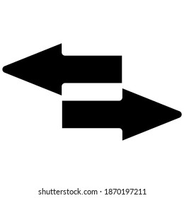Web line icon. Arrows right - left