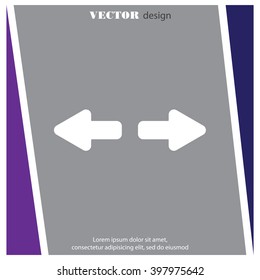 Web line icon. Arrows right - left