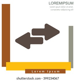 Web line icon. Arrows right - left