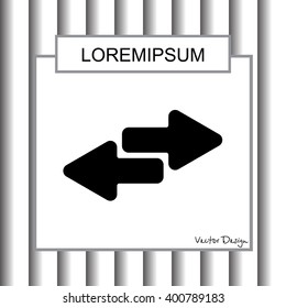 Web line icon. Arrows right - left