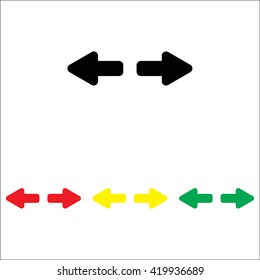 Web line icon. Arrows right - left