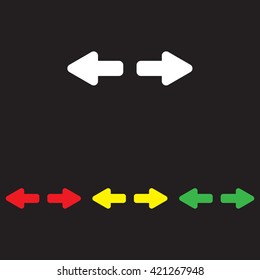 Web line icon. Arrows right - left