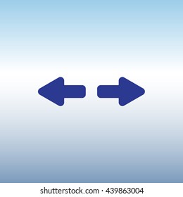 Web line icon. Arrows right - left